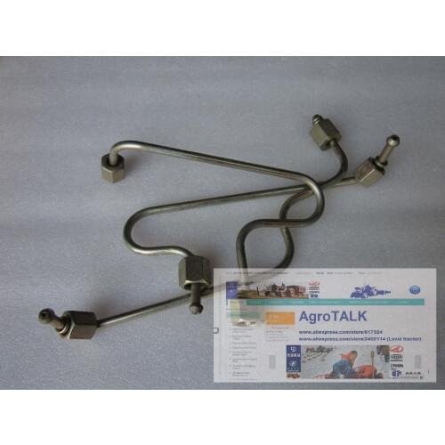 Fengshou Lenar 254 tractor with NJ385, the set of high pressure fuel pipes (hard lines), part number