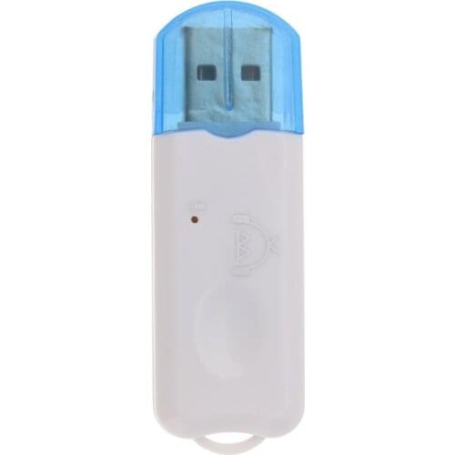 Hot USB car wireless bluetooth hands-free audio receiver adapter stereo dongle kit built-in microphone for mobile phone speakers