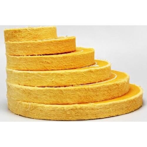 75-200mm Yellow Cotton Lint Cloth Buffing Wheel Gold Silver Jewelry Mirror Polishing Wheel 4mm Inner Hole