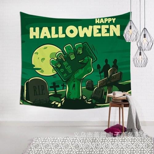 Zombies, Ghost Houses, Skeletons Tapestry Wall Hanging Tapestries Wall Blanket Wall Art for Living Room Bedroom Home Decor