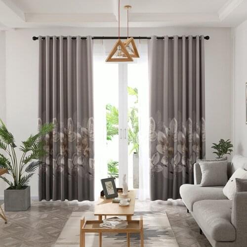 New Curtain Plant Printing Curtain High Precision for Living Room for Bedroom Curtain