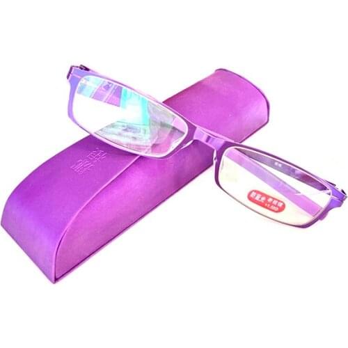 Fashion Alloy Unisex Blue Light Blocking Reading Glasses Women Men Computer Presbyopia Spectacles Anti-fatigue +1~+4.0 Send Box