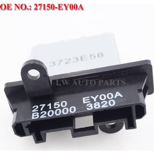 Blower Motor Resistor Part No# 27150-EY00A 271502-J000 27150-8H300 For X-trail NV200 Qashqai Maxima