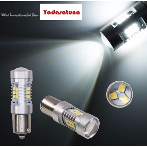 Pair Hot 1156-3030-21SMD Daytime Running Indicators Front Parking Light Lamps Car Lights Auto LED Bulbs-AB White 6000K/Amber/Red