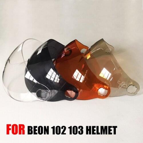 4 colors Motorcycle Helmet tined Visor Motocross windproof shelter helmet Glasses for BEON 102 103 Helmet Accessories &Parts