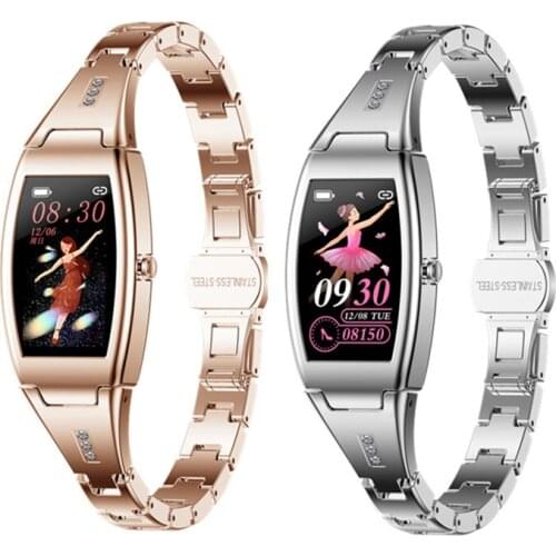 Women Fitness Bracelet MK26 Smartwatch DIY Custom Watchface Female Menstrual Monitor Breath Training Smart Watch For Girl Gift