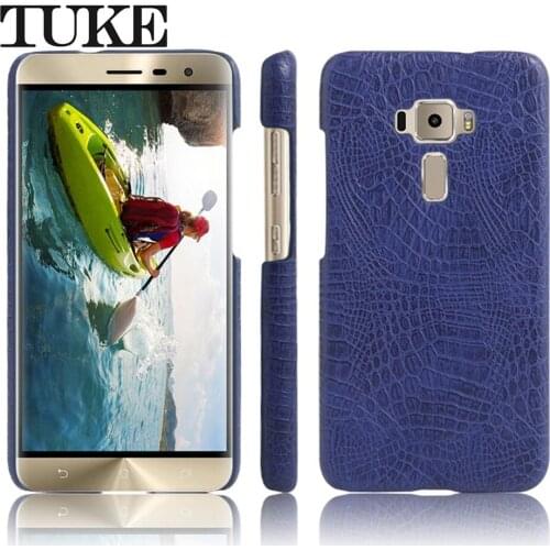 TUKE Crocodile Pattern Case for Asus ZE552KL Hard PC Back Cover For Asus Zenfone 3 ZE552KL 5.5 Coque Leather Celular Capa Funda