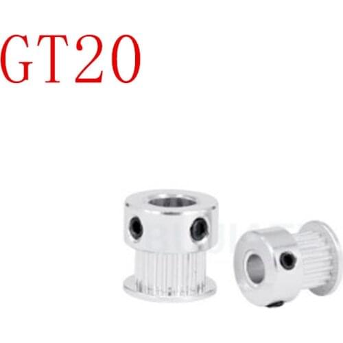 1PC GT2 Timing Pulley 20 teeth Bore 3.17mm 4mm 5mm 6mm 6.35mm 8mm for width 10mm 2GT Synchronous Belt Small backlash 20Teeth