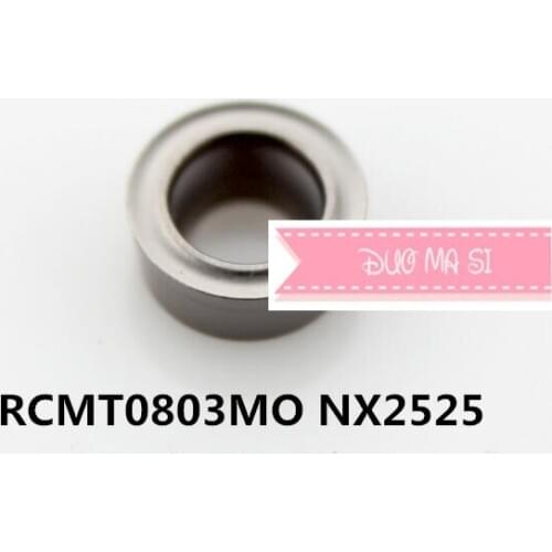 10PCS Turning inserts Metal ceramic insert RCMT0803MO NX2525 Lathe Insert,Suitable for External tool