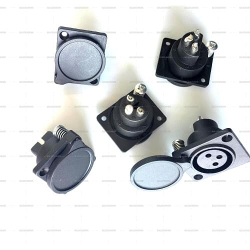 10pcs x Power 3 Pin XLR Female or Male Panel Socket Plugs Connector for Power Charger Mic Microphone Solder diy