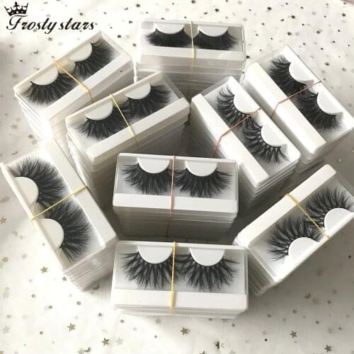 Dower Me Fluffy False Eyelashes Wholesale 25mm Mink Lashes In Bulk Long Full Strip Lashes Extension Vendors Fake Eyelashes 5 Pcs