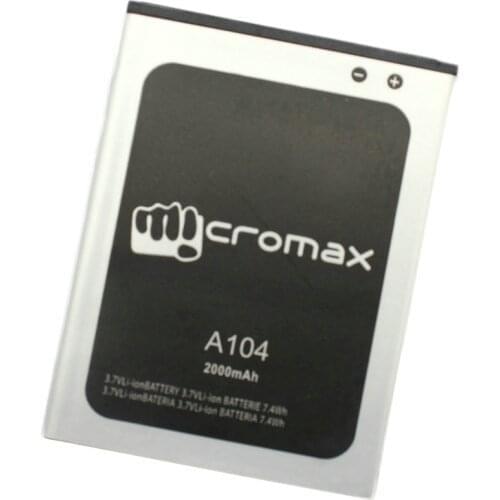 2000mAh Battery For Micromax Canvas Fire 2 A104 mobile phone Batteries