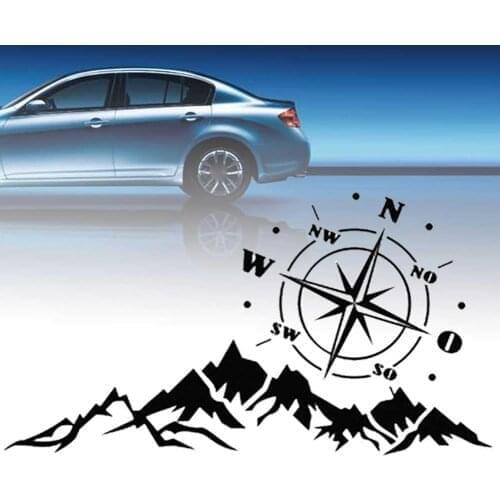 Car Sticker Auto Tree Mountain SUV Off-road RV Camper Car-Styling Vehicle Reflective Decals Sticker Decor Accessories