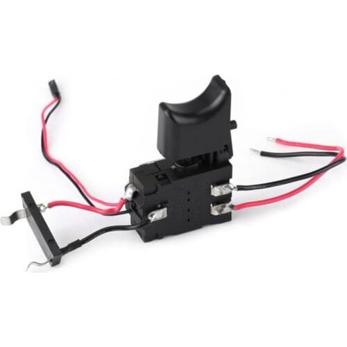 DC 7.2 V - 24 V 16A Electric Drill Control Switch Cordless Trigger Switch with Small Light for Power Tool