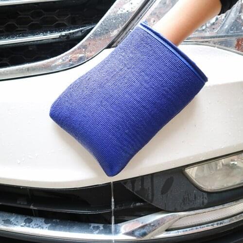 Car Beauty Cleaning Cloth Detergent Car Gloves Car Wash Magic Clay Mitt Cloth Microfiber Sponge Pad