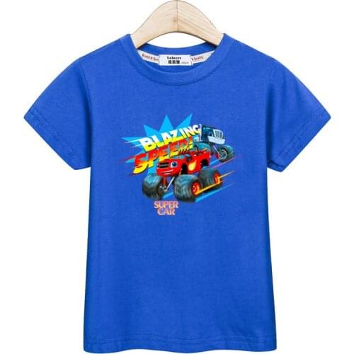2018 Kids Summer Shirt Short Sleeve T-Shirt Baby Boys Casual Clothes Super Car Cartoon Tops Kids Tees children cotton t shirts