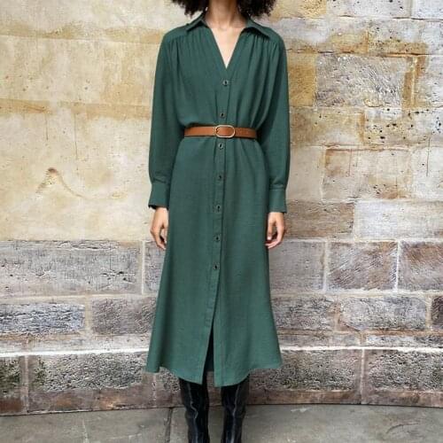 JUN WU Long Sleeve Summer Dresses