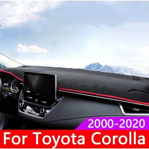 For Toyota Corolla 2000-2006-2014 2015 2016 2017 2018 2019 2020 Car Dashboard Avoid Light Pad Platform Desk Cover Mats Carpets