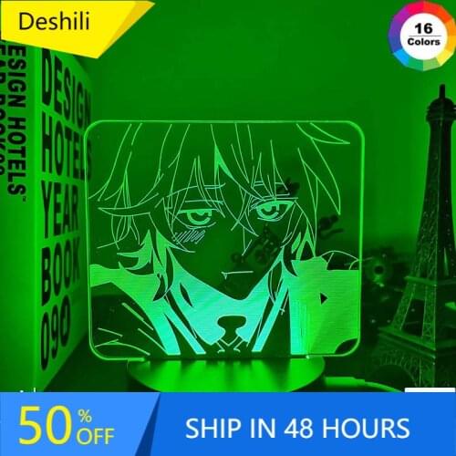 Mikaela Hyakuya Led Night Light Seraph of The End for Bedroom Decor Gift Nightlight Anime 3d Lamp Mikaela Seraph of The End