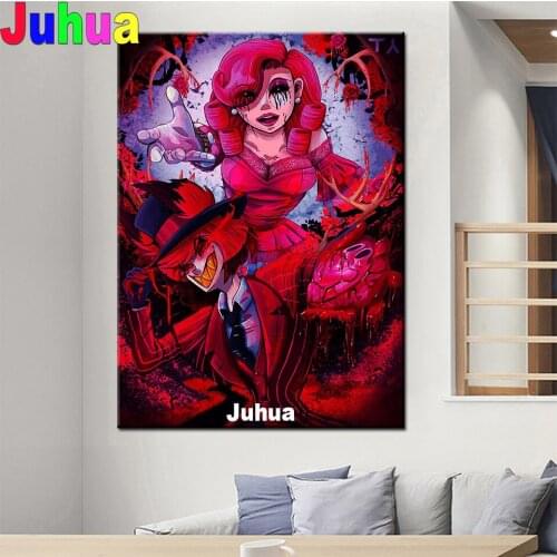 Funny Spirit Monster diy diamond painting Cartoon Couple diamond embroidery pictures full Square round drill mosaic Diamond