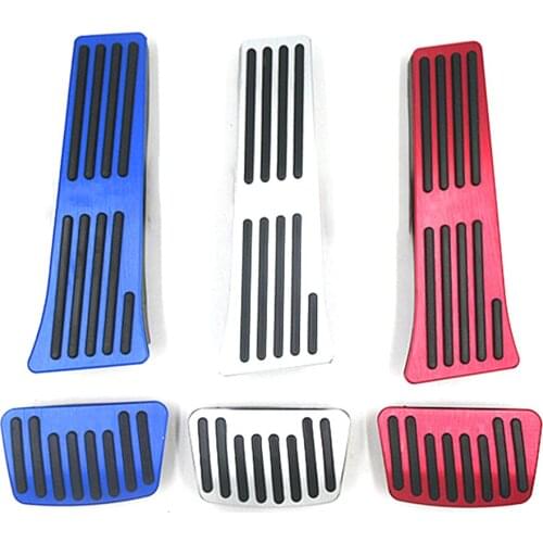 Chrome Pedal Kit For Hyundai Tucson 2021 2022 AT Aluminum Accelerator Gas Brake Pad Styling Decoration Accessories