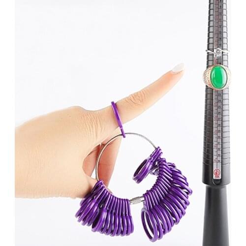 Fashion jewellery tools Ring Size Mandrel Stick Finger Gauge Ring Sizer Measuring Jewelry Tool Set top quality jewelry tools
