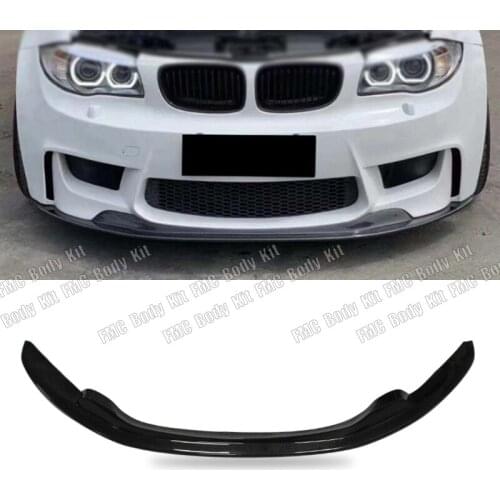 Carbon Fiber Material Front Bumper Chin Lip For BMW 1 Series E82 E1M Tuning 2011-2013 MC Style