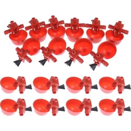 5/10Set Chicken Waterer Hens Quail Birds Drinking Bowls Water for Chicken Coop Chick Nipple Drinkers Poultry Farm Animal Supplie