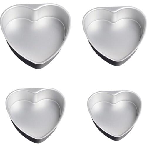 Cake Pan Aluminum Cake Tray Removable Bottom Heart Shaped Cake Pan for Oven