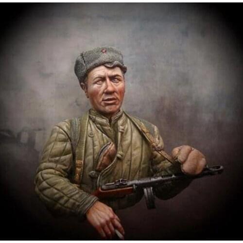 Self-assembled New Unassembled 1/10 ancient man bust in winter Resin Figure Unpainted Model Kit