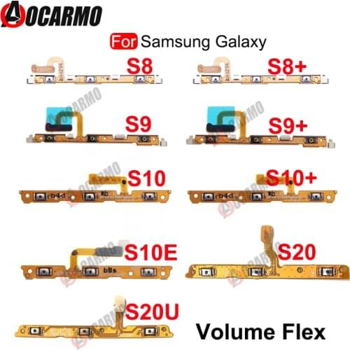 For Samsung Galaxy S8 S9 S10 Plus S10e S9+ S8+ S10+ S20 Ultra Volume Up / Down Flex Cable Replacement Parts