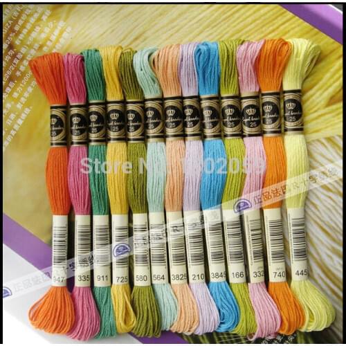 Choose Any Colors Royal 1 Lot=100 Pieces Embroidery Cross Stitch Floss Thread Similar DMC