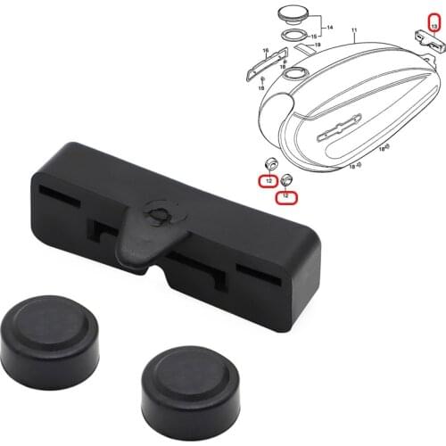 3PCS Rear Gas Fuel Tank Rubber Holder For Honda XL 70 75 100 CB 125S 100K Super Sport