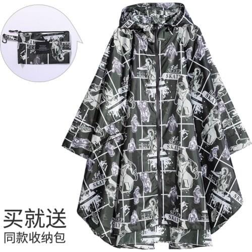 Zhouxiaoxi Men Women Rain Coat Lightweight Poncho Fashion Colorful Waterproof Breathable Raincoat Adults Outdoor Windproof Cloak