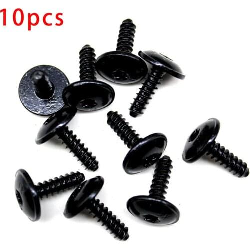 10PCS Screw Black Fender Guard Liner Practical To Use Hot Sale Durable