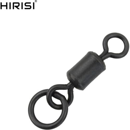 25 piece Carp Fishing Swivel for Chod Rig Link with solid ring terminal fishing tackle fishing snap swivels