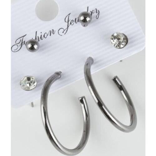 6'lı Ring Earrings (2,5 cm)