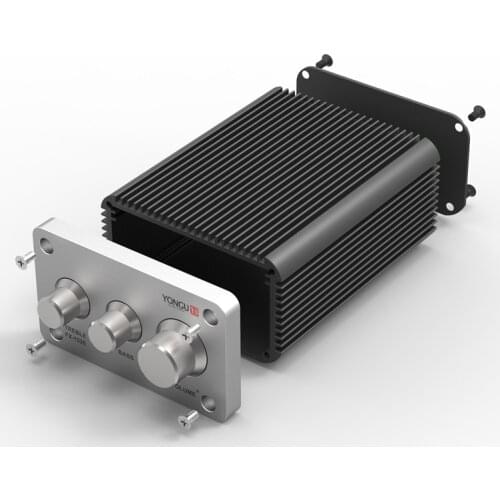 Aluminium case electronic amplifier enclosure heatsink diy project box good design 80*45mm length can be customized