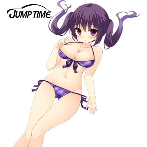 JumpTime 13cm x 11.1cm Hot Car Sticker Tedeza Rize Render Anime JDM Window Decal 3D Car Styling Accessories