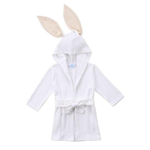 Boy Girl Animal Baby Bathrobe Toddler Kids Hooded Bath Towel Bathing Honey Baby