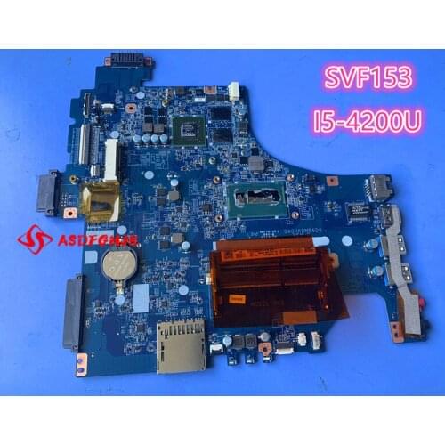 DA0HKDMB6D0 Laotop Mainboard FOR SONY SVF153 MOTHERBOARD WITH I5-4200U CPU 100% test work