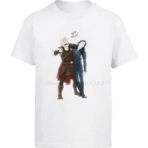 Avenger Endgame Thor and Loki Get Help Game Breathable Printed Tees Tops Streetwear Harajuku Oversized T-shirts Men clothing