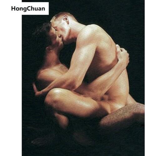 Sex male male art nude 5D square/round diamond embroidery mosaic cross diamond painting home decoration mural new year gift