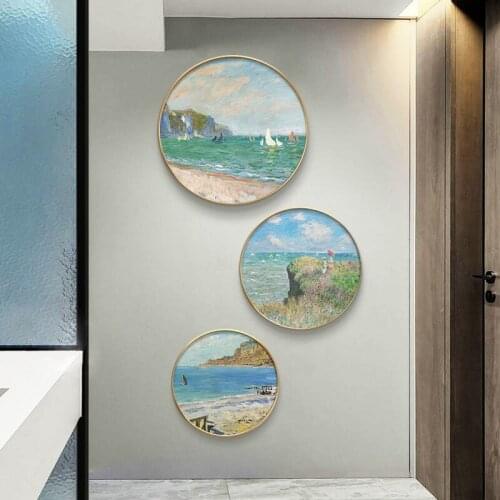 Famous Abstract Monet Impression Soleil Levant Wall Art Picture Poster Print For Living Room Home Canvas Oil Painting Style Deco