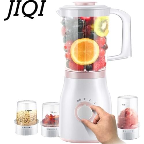 JIQI Food machine Juicer Mixer Blender processor Baby food maker Mixing milkshake Ice grinder Vegetable mincer 200W 1.2L for 3-5
