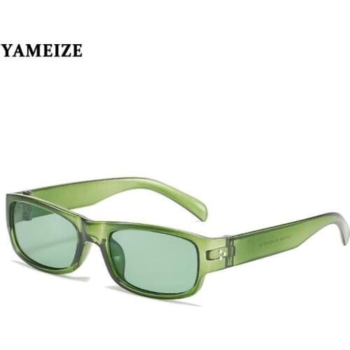 YAMEIZE Classic Retro Cat Eyes Sunglasses 2021 Women Men Vintage Rectangle Fashion Female Male Sun Glasses Sport Outdoor Goggles