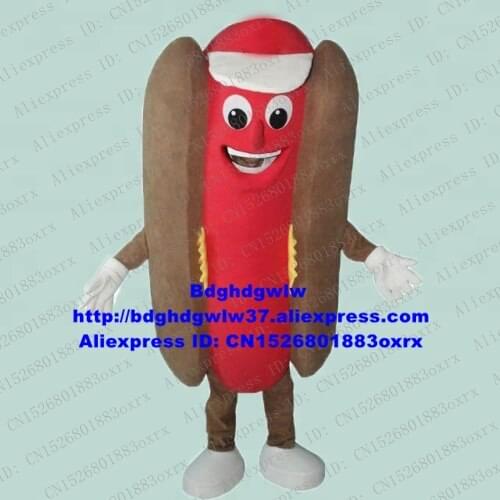 Hotdog Hot Dog Chilli Dog Tube Steak Mascot Costume Adult Cartoon Character Outfit Product Launch Opening New Business zx2647