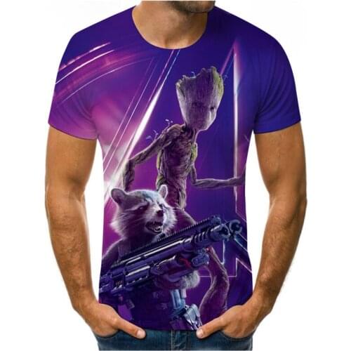 Summer fashion new mens childrens T-shirt Galaxy Guards 3D printing casual short-sleeved shirt with good breathability