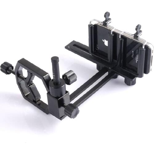 Metal Camera Adaper for Telescope to Cell Phone and Cameras W/ 2 pcs Phone holder
