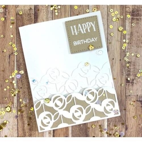 Mmao Crafts Metal Steel Cutting Dies New Flower cluster frame Stencil For DIY Scrapbooking Paper/photo Cards Embossing Dies